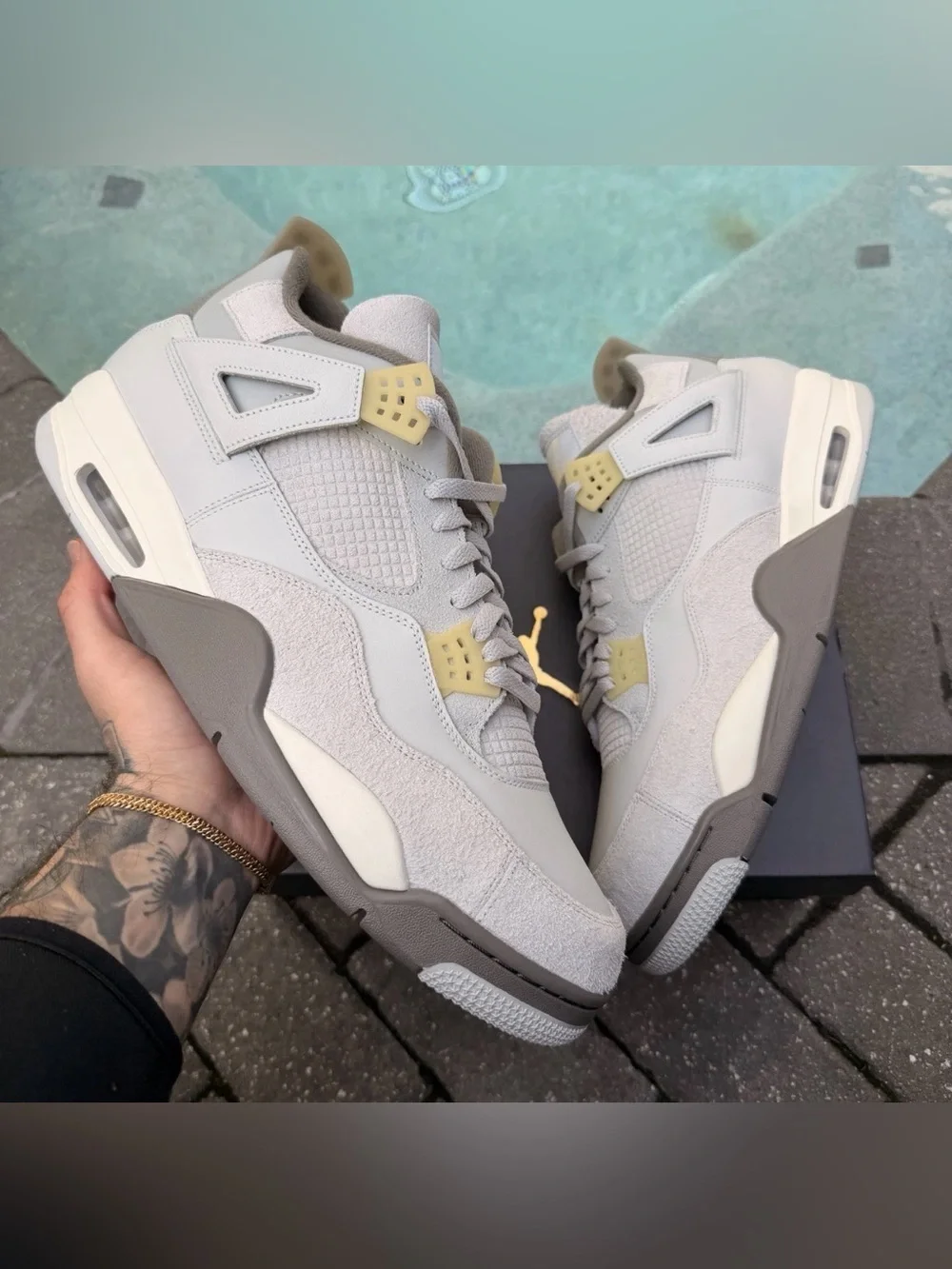NIKE AIR JORDAN 4 RETRO SE CRAFT PHOTON DUST 2023 DV3742-021 MENS SIZE 17.